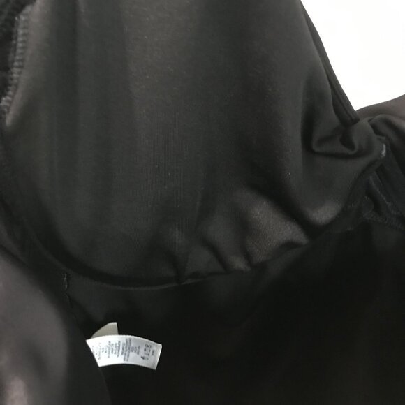 Lands End Tankini Swimsuit Top Womens 12 Long Black Adjustable Straps Swimwear - Picture 7 of 9